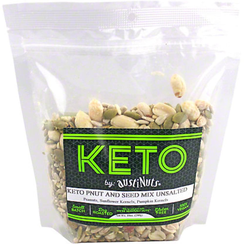 Austinuts – Keto Erdnuss und Samen Mischung ungesalzen, 10 oz