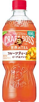 Suntory, Boss, Craft Boss, Früchtetee mit Pfirsich & Mango, 600ml