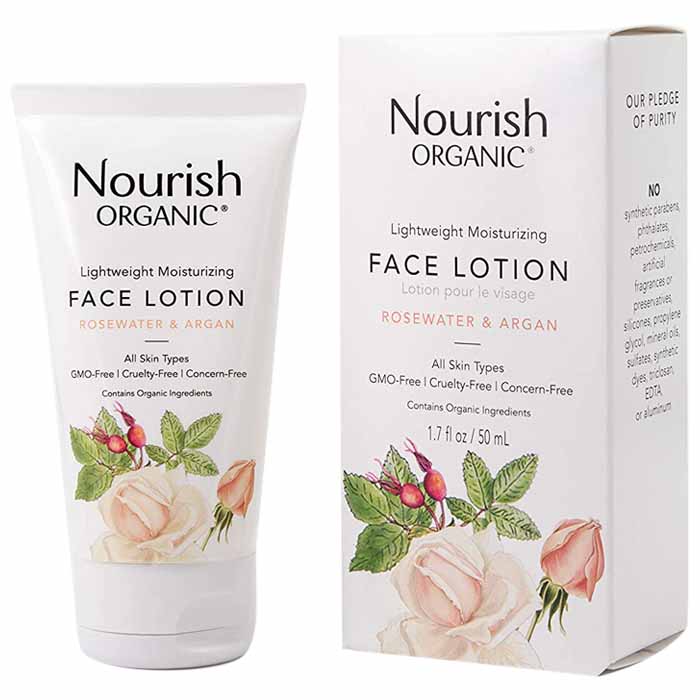 Nourish Bio – Leichte feuchtigkeitsspendende Gesichtslotion, 1,7 fl oz – Pa