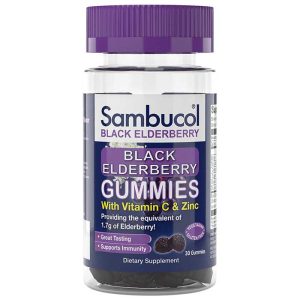 Sambucol Schwarz Elderberry Gummis mit Vitamin C & Zink