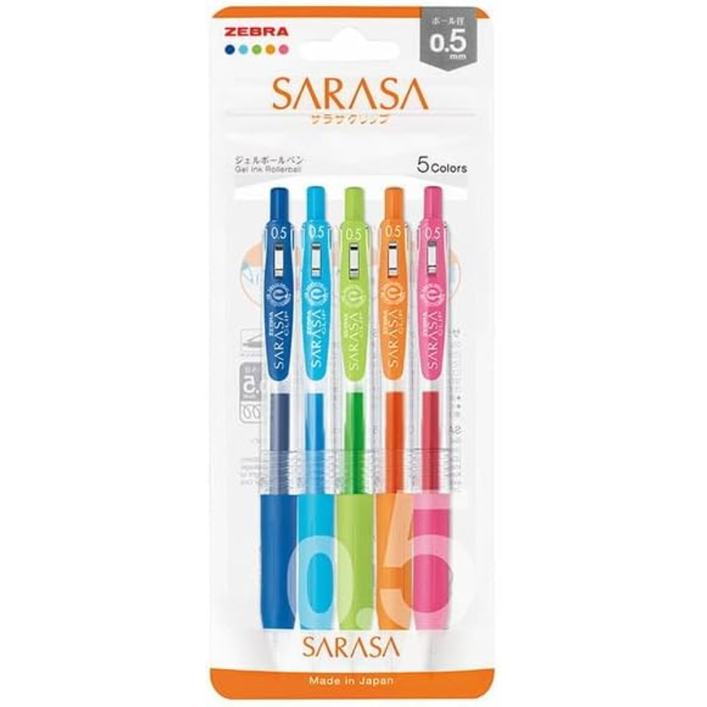 Zebra Sarasa Clip 0.5mm Gel Stifte 5 Farb-Set – in japan – tokyo sakura Mall gemacht
