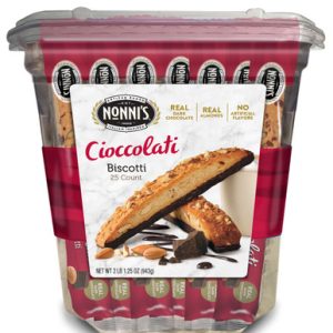 Nonni’s Mandeln dunkle Schokolade cioccolati biscotti, 25 ct.