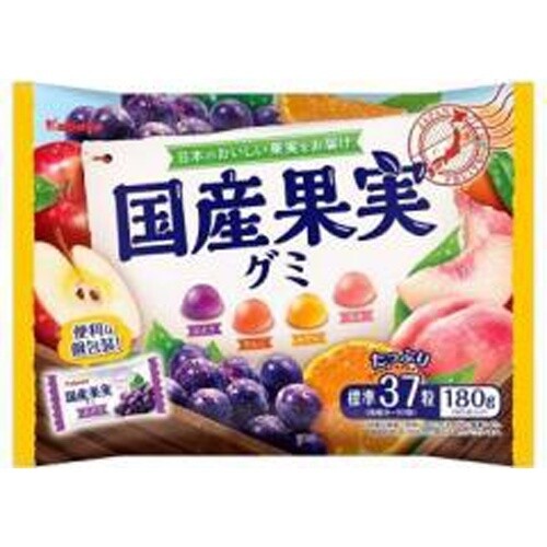 Kabaya, Kokusan Kajitsu Gummibärchen, 4 Sorten Sortiment Gummibärchen, 140g