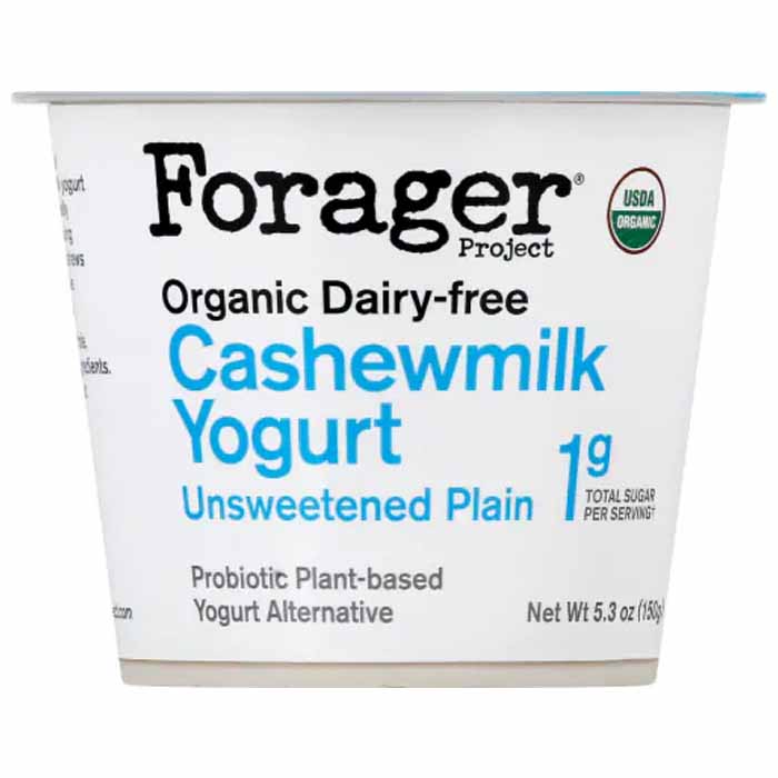 Forager – Cashewgurt Plain Bio, 5,3 Unzen – Packung mit 6 Stück