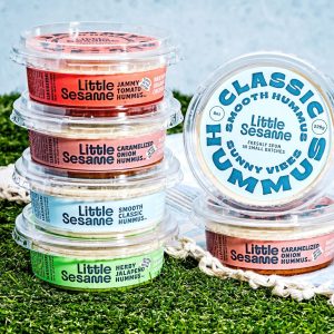 wenig Sesam nur Hummus