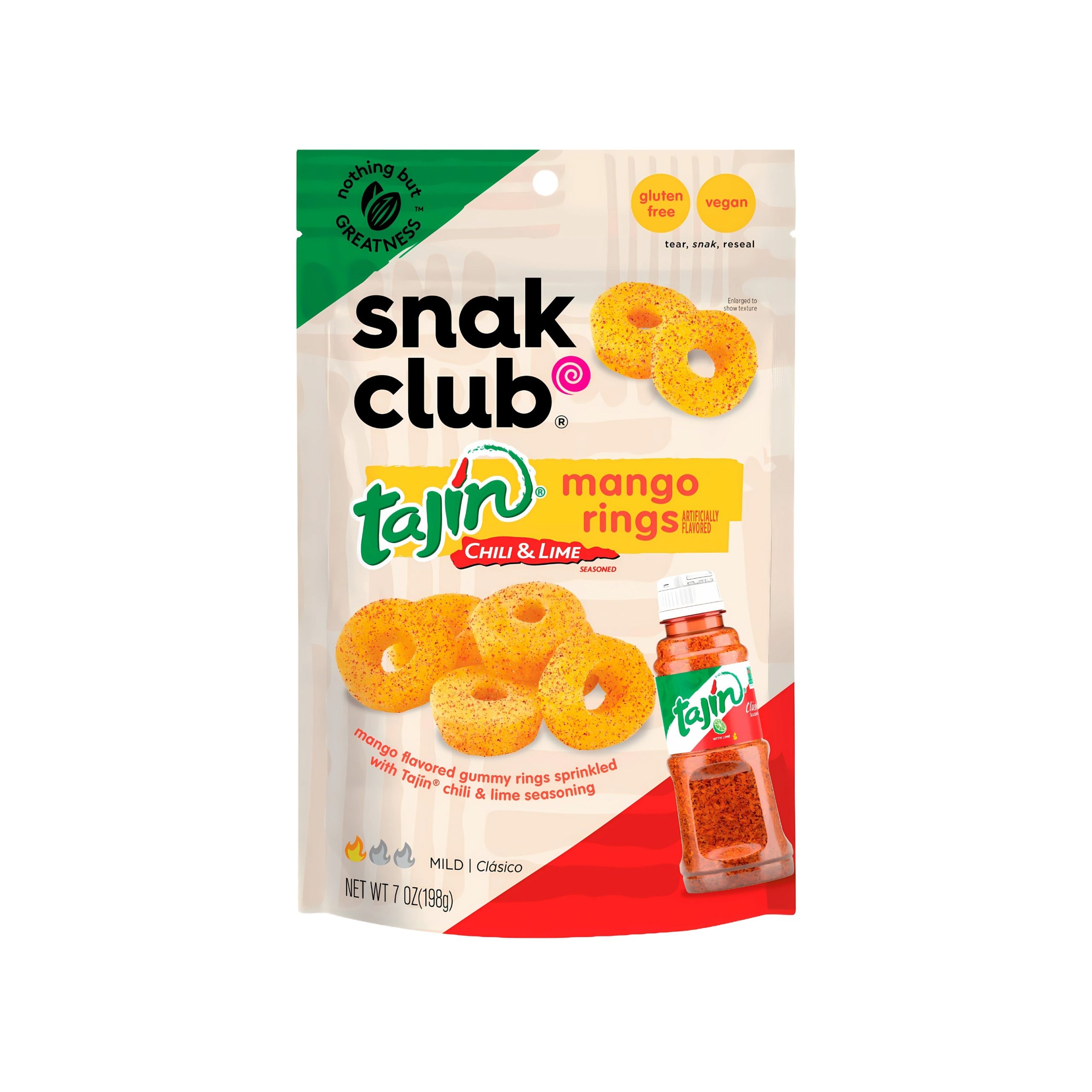 Snak Club Tajin Chili & Limette Mango Ringe (Vereinigte Staaten)