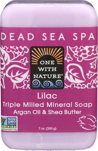 One mit Nature – Dreifach gefräste Seifenbar Flieder, 7 Oz (Packung mit 1)