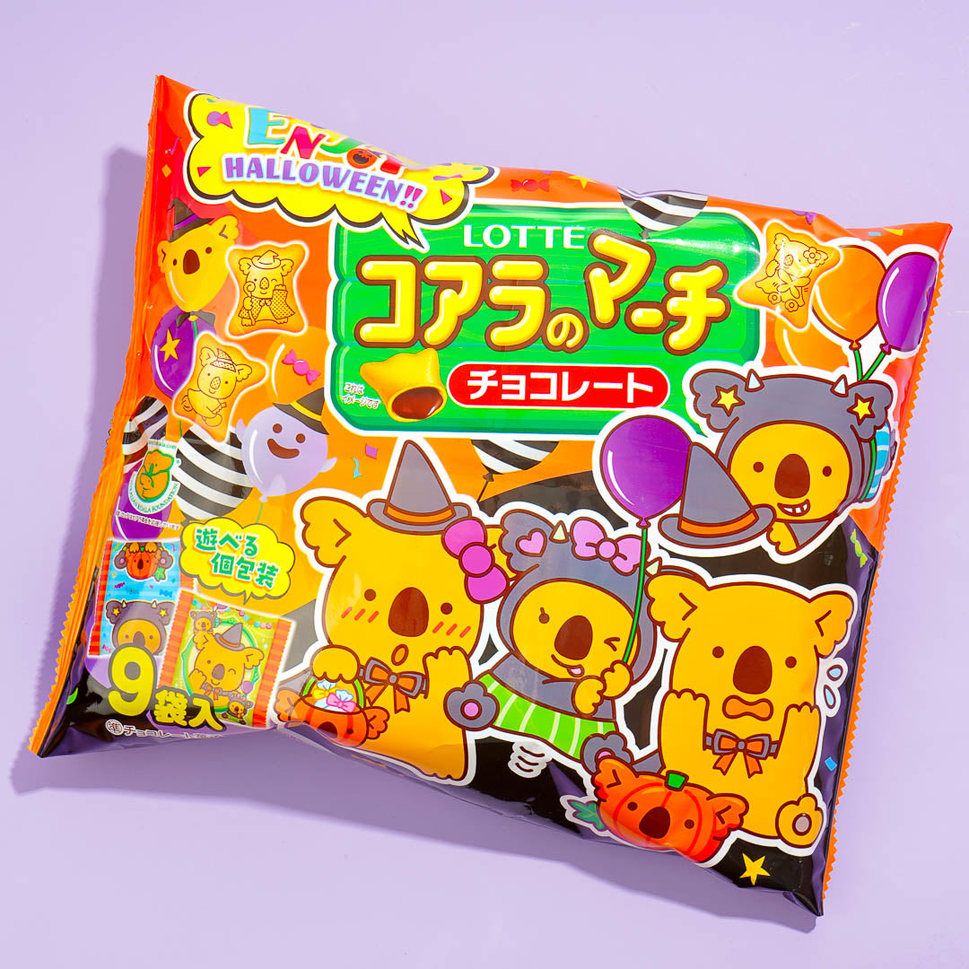 Lotte X Calbee Koala's March Halloween Kekse teilen Packung