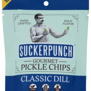 Suckerpunch – Pickle Chips klassische Dill, 3,4 Unzen Packung mit 12