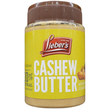 Lieber's Cashewbutter, natürlich cremig, ohne Zucker kein Salz, 11 oz