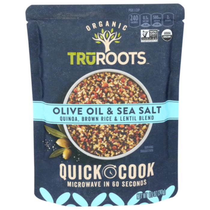 Truroots Grain Olivenöl & Meersalz Quinoa 8,5 OZ – Packung mit 8 Stück