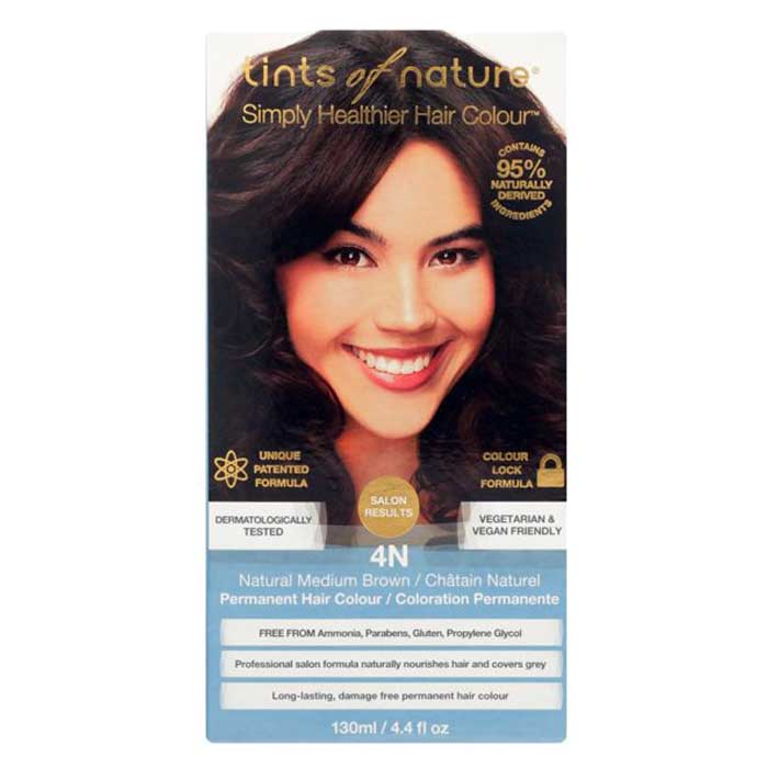 Farbtöne der Natur – 4N natürlich mittel Braun Permanent Hair Dye, 4.4 fl o