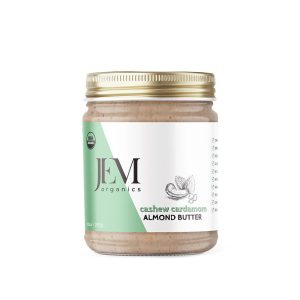 JEM Organics Cashew-Kardamom-Mandelbutter – mittlere 6er Packung