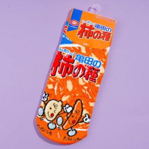 Kaki No Tane Senbei Socken