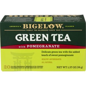 Bigelow Grüner Granatapfeltee, 20 Beutel, 1,37 Unzen Packung mit 6