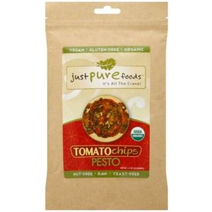 Just reine Lebensmittel – Pesto-Tomatenchips