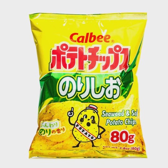Calbee Kartoffelchip Salz & Algen 2.8oz