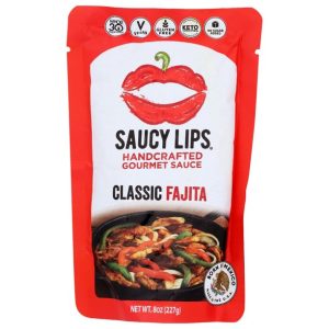 Saucy Lips: Classic Fajita Sauce, 8 Unzen Packung mit 6