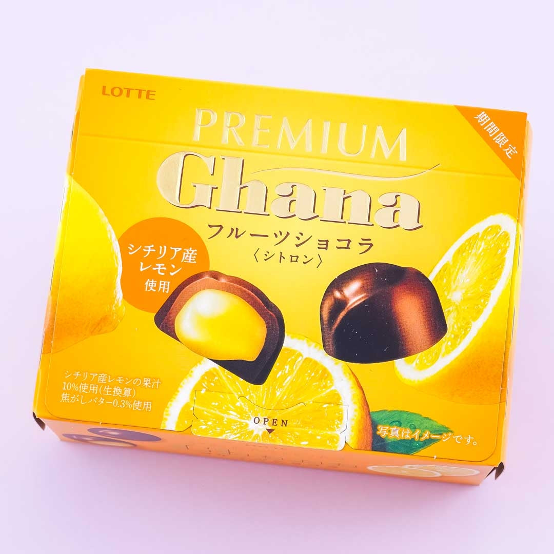 Lotte Premium-Ghana Obstschokolade – Citron