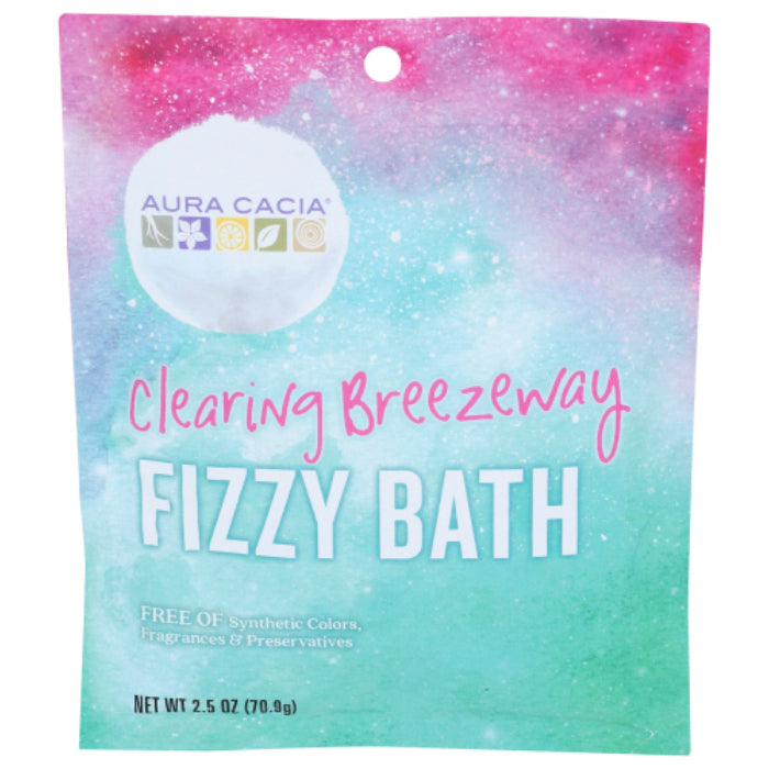 Aura Cacia Bath Fizz Clearing Breeze, 2,5 OZ – Packung mit 6 Stück