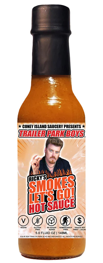 Coney Island Saucery Ricky's Smokes Lass uns gehen! Chilisauce