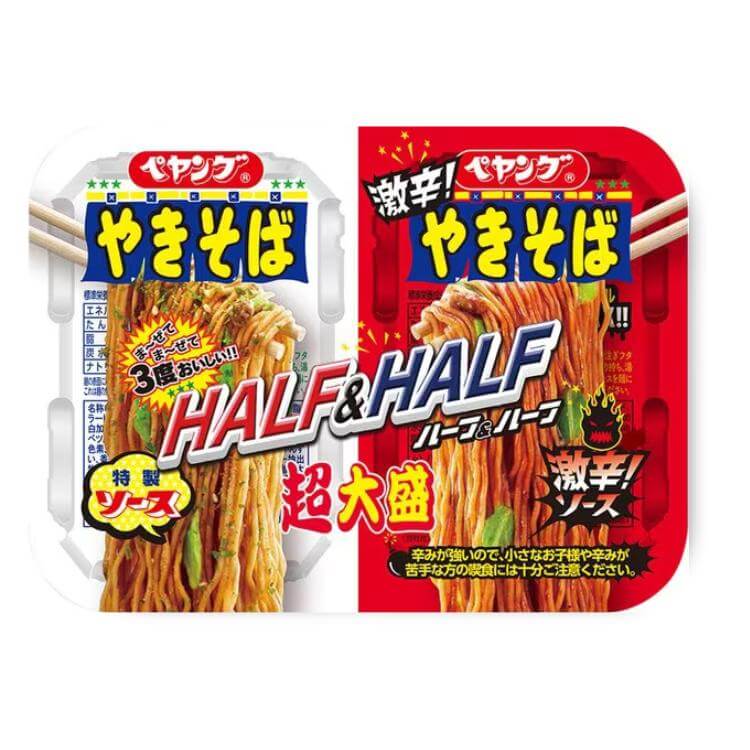 Peyoung Super Große Yakisoba Half & Half Super scharf