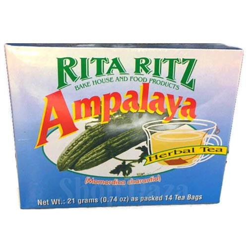 Rita Ritz – Ampalaya Kräutertee – Ohne Koffein, ohne Konservierungsstoffe, ganz natürlich – 14 Teebeutel – 21 G