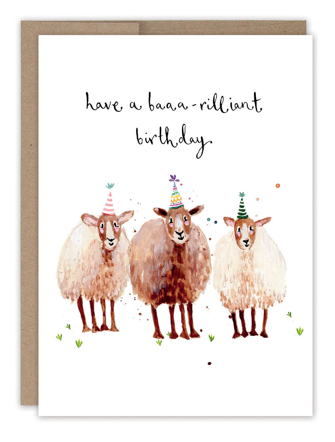 Biely & Shoaf Sheep Baaa-rilliant Geburtstagskarte