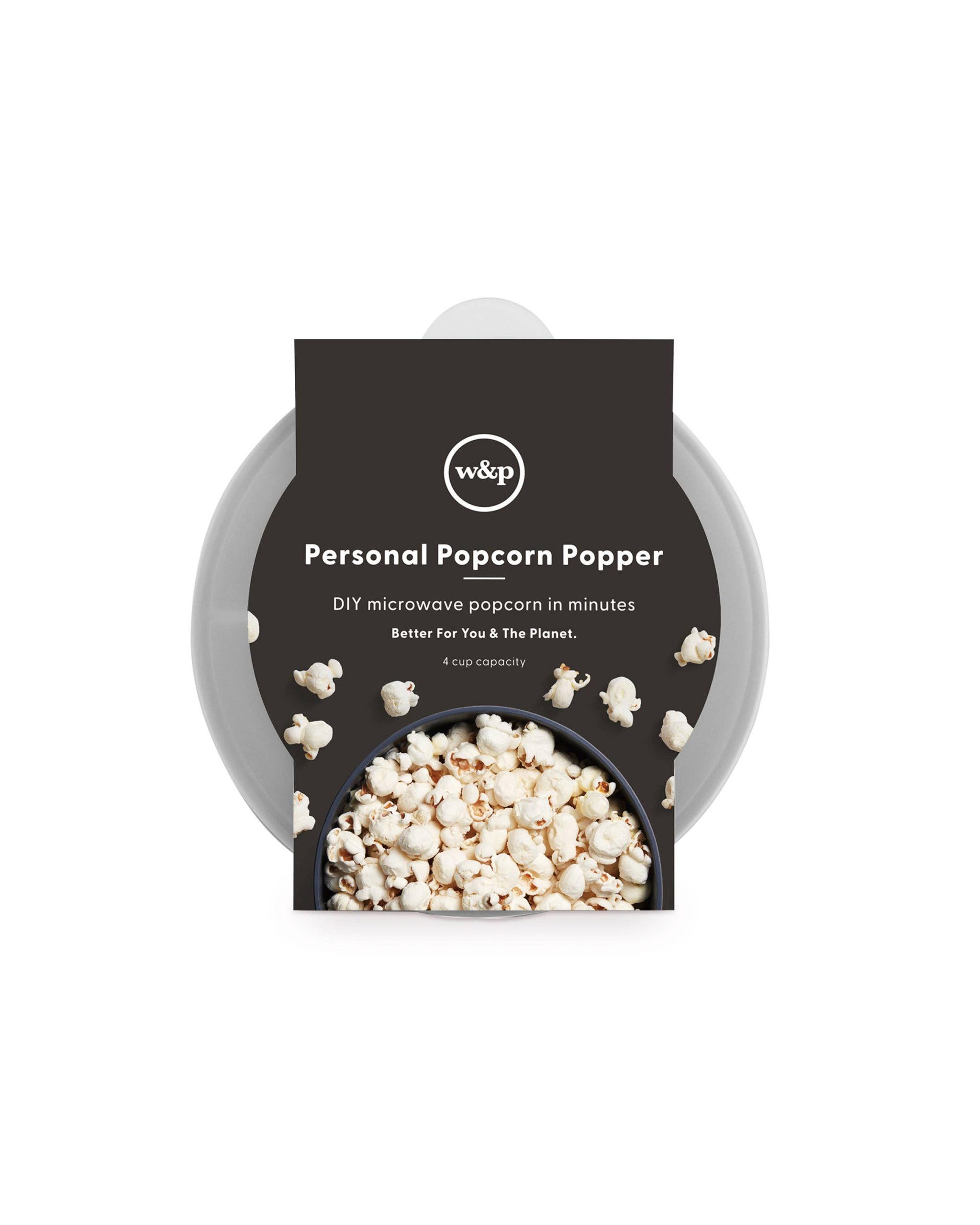 W&P – Personal Size Popcorn Popper – Silikon wiederverwendbare Maker: Anthrazit