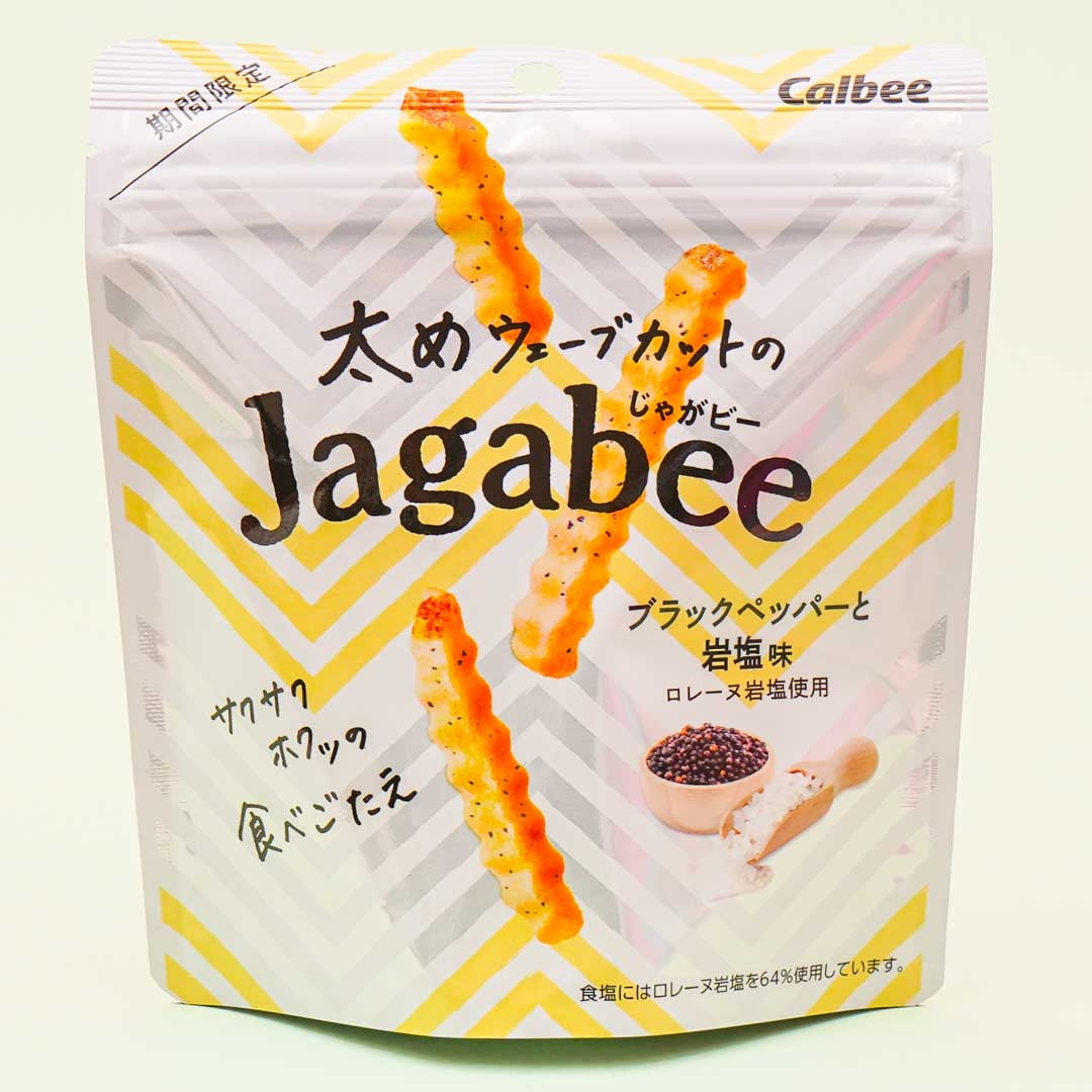 Calbee Dicker Jagabee – Schwarzes Pfeffer-Steinsalz