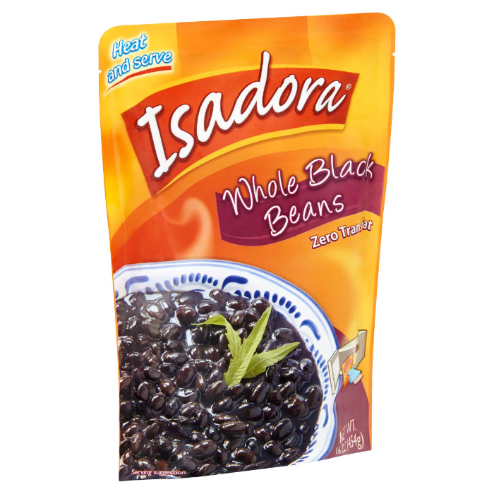 Isadora – Bohnen Schwarz Ganz, 16 oz – Packung mit 12 Stück