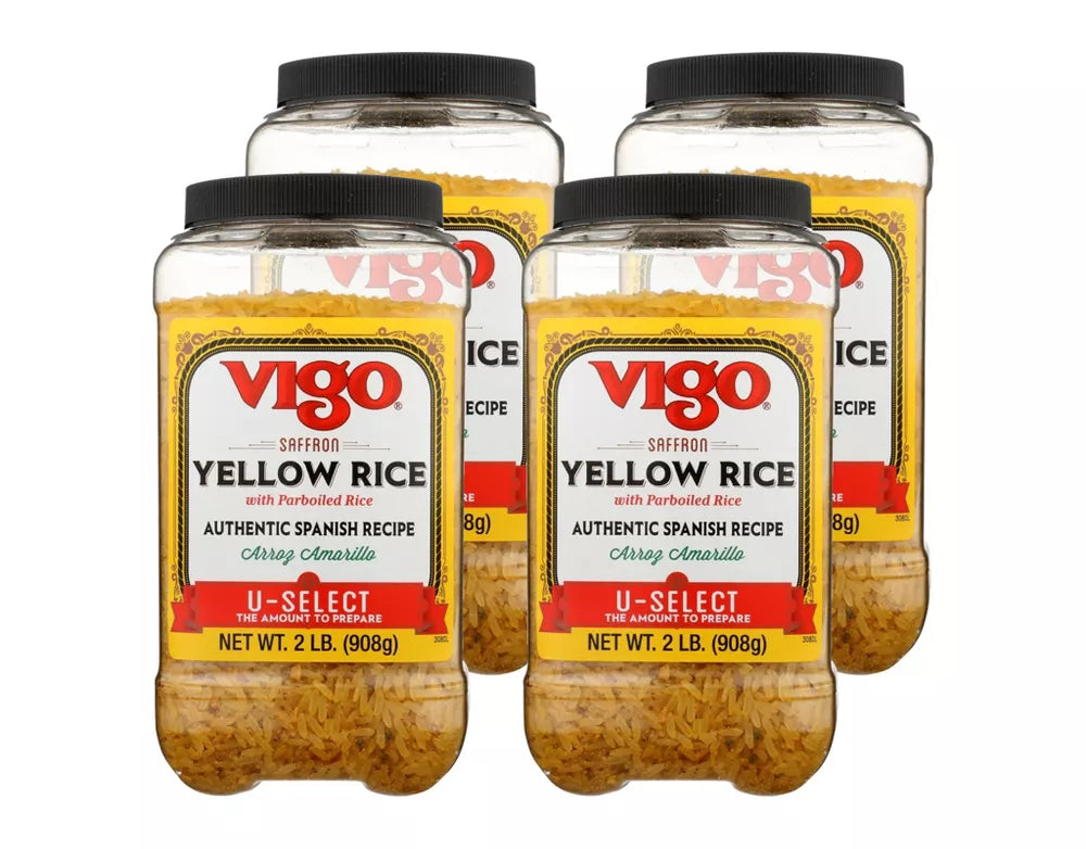 Vigo Reis gelb 2 lb – Packung mit 4