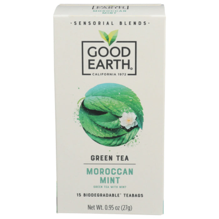 Good Earth Sensationeller marokkanischer Minztee, 15 Beutel – 5er Packung