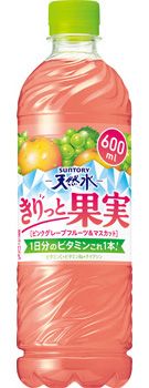 Suntory, Tennensui Kiritto Kajitsu, Rosa Grapefruits, 600ml