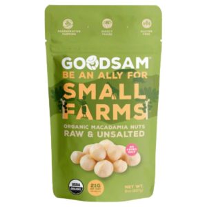 GoodSam Macadamia Nuts, rohe & ungesalzene Bio-Taschen – 12 Beutel x 8 Unzen