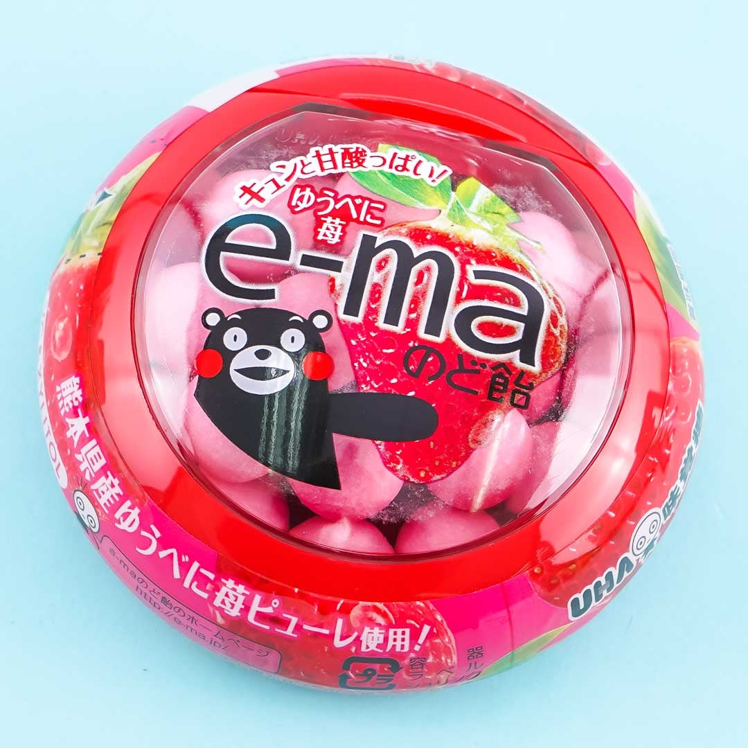 Kumamon e-ma Throat Süßigkeiten – Erdbeere