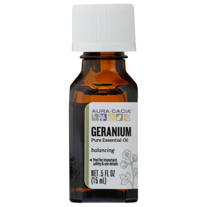 Aura Cacia Ätherisches Öl Geranium, 0,5 oz (Packung mit 1)