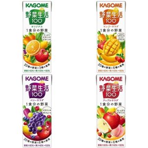 Kagome, Yasai Seikatsu, Vegetable and Fruits Saft zu 100%, – 200ml