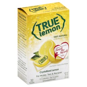 True Citrus – kristallisierte Zitrone in Portionsbeuteln, 0,9 oz (32er-Pack) | 1 Packung