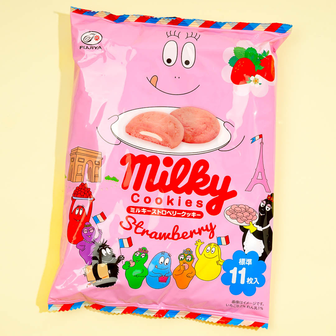 Milchige x Barbapapa Kekse – Erdbeere
