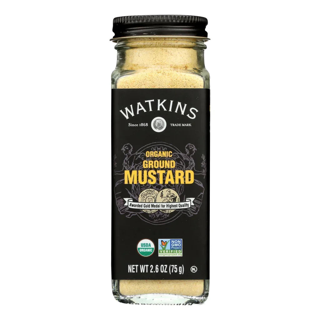 Watkins Senf gelb gemahlen Bio 2,6 Oz – Packung mit 3