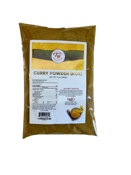 TAJ Hot Curry Pulver 11-Blend Mischung, 14oz (400g)