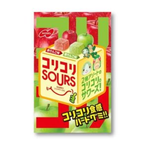 Nobel Kori Kori Sours Fruchtgummi Bonbons – roter Apfel & grün