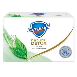 Safeguard natürliche Entgiftung – Teebaum – Gesicht und Körper bar – 135 g
