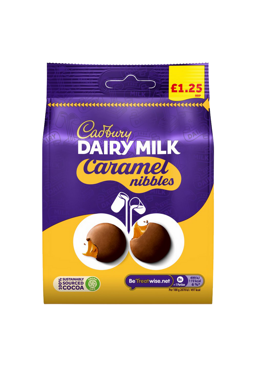 Cadbury Milchmilch Karamell Nibbles