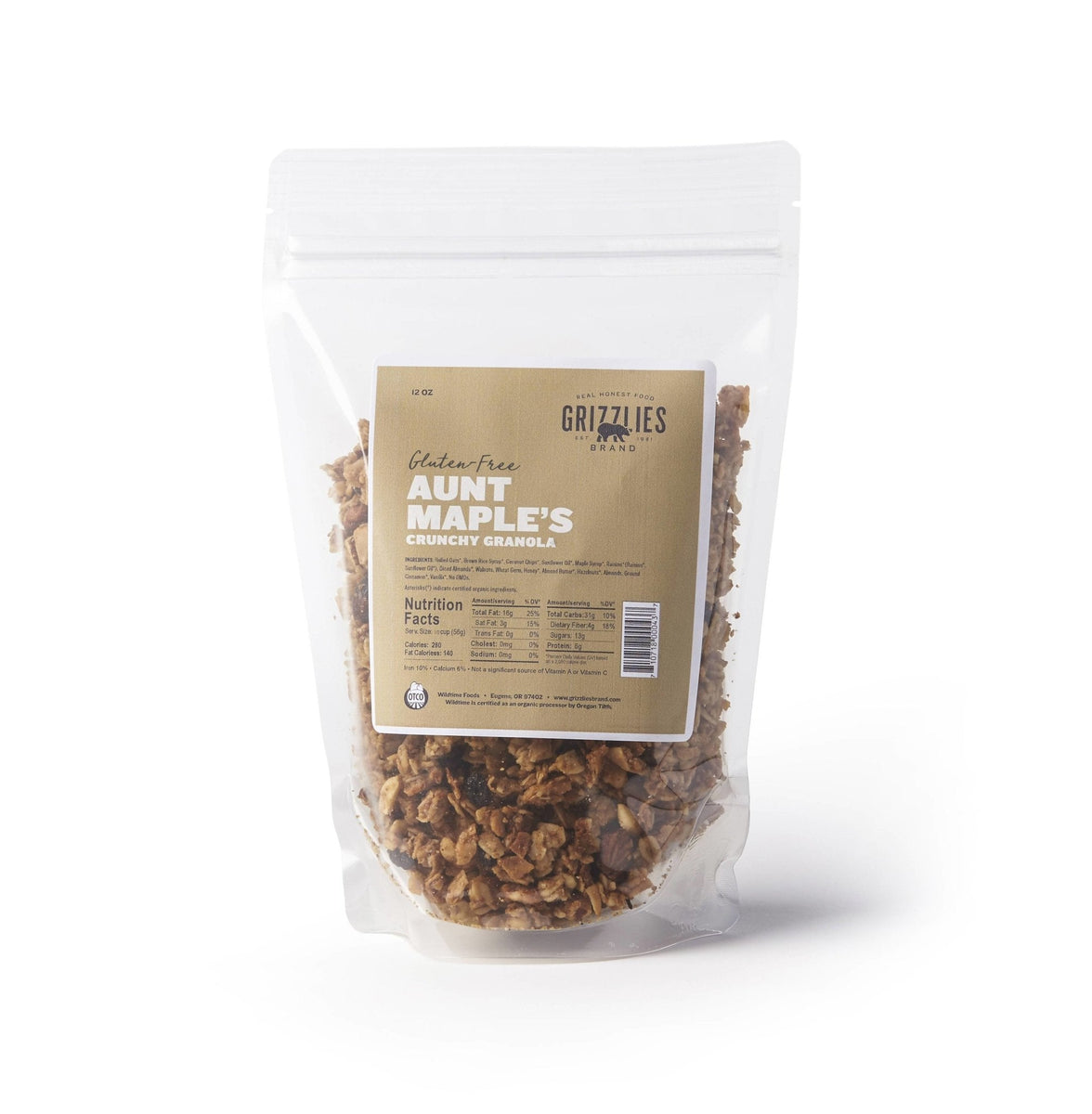 Glutenfreie Tante Maple's knusprig Granola Taschen – 12 x 12 oz