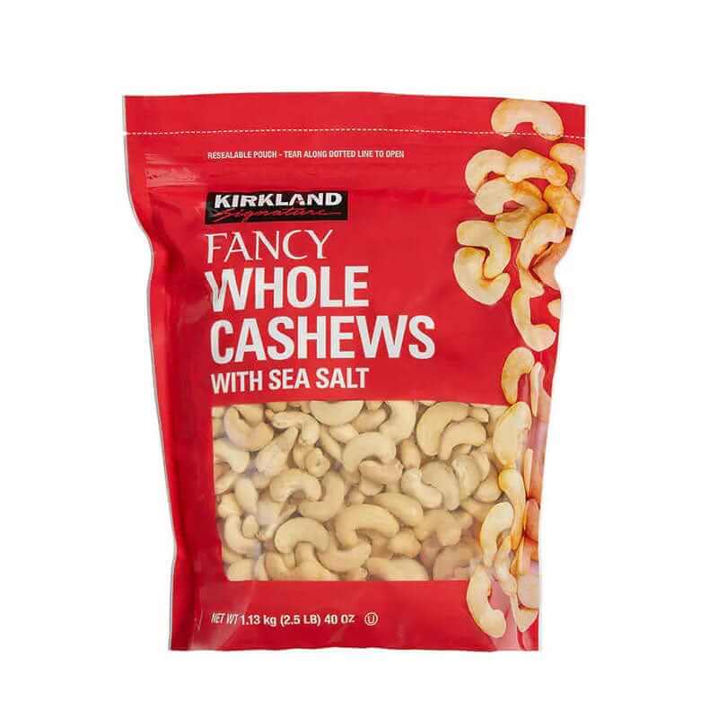 Kirkland Fancy ganze Cashewnüsse mit Meersalz