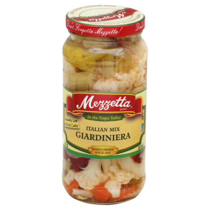 Mezzetta – Giardiniera, 16 oz – Packung mit 6 Stück