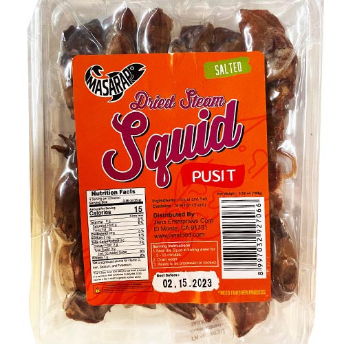 Masarap – Getrockneter Steam Squid Pusit – 3.52 OZ