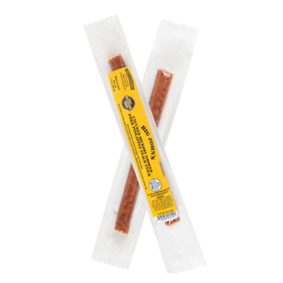 Groß John's ungehärtete Ananas Snack Sticks – 24 x 1 Unze